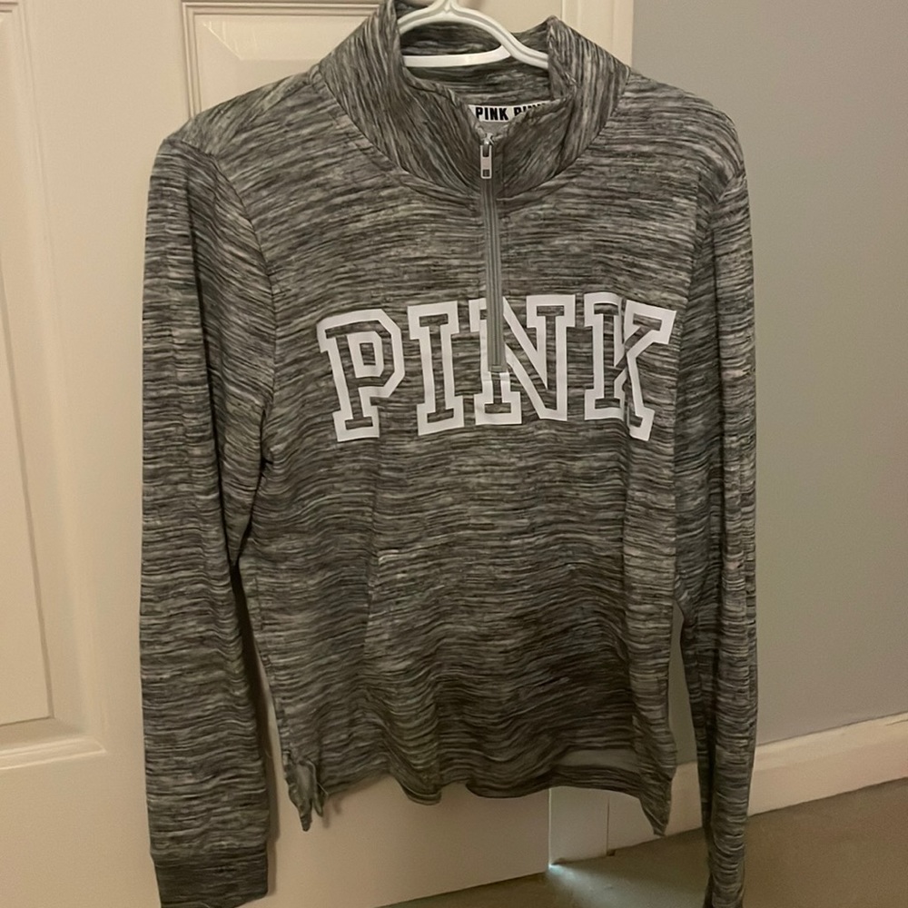 Victoria’s Secret Pink Grey Quarter Zip